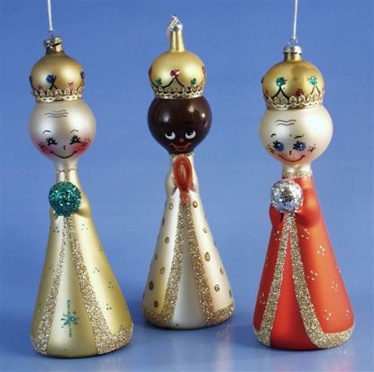 Picture of De Carlini Vintage set of 3 Wisemen Ornaments