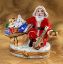 Picture of Limoges Santa with Violin and Toys Box