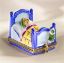 Picture of Limoges Blue Teddy in Bed Box 
