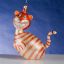 Picture of De Carlini Orange and White Cat Ornament