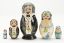 Picture of Russian Wooden Hand Painted Wedding Matryoshka