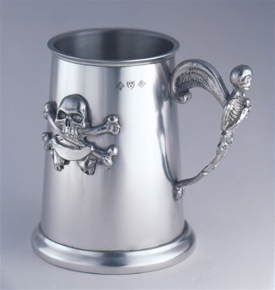 Picture of British Pewter Skull Tankard