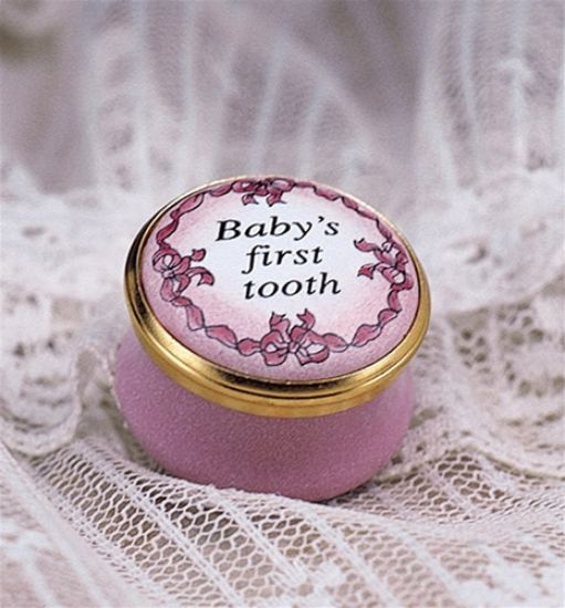 Picture of Halcyon Days Baby Girl First Tooth English  Enamel