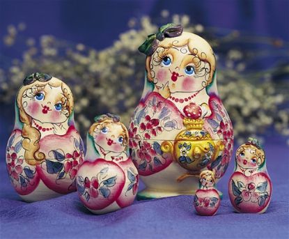 Picture of Russian Happy Woman with Samovar  Matryoshka