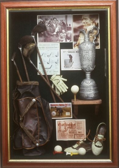Picture of Golfer Memorabilia Shadow Box