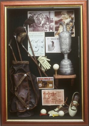 Picture of Golfer Memorabilia Shadow Box