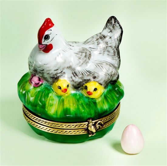 Picture of Limoges Hen with Chicken Box and Egg