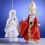 Picture of De Carlini Mother Theresa and Pope St  John Paul II Ornaments 
