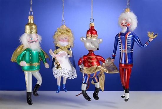 Picture of De Carlini Nutcracker Set Italian Christmas ornaments