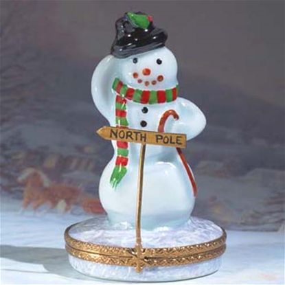 Picture of Limoges North Pole Snowman Box
