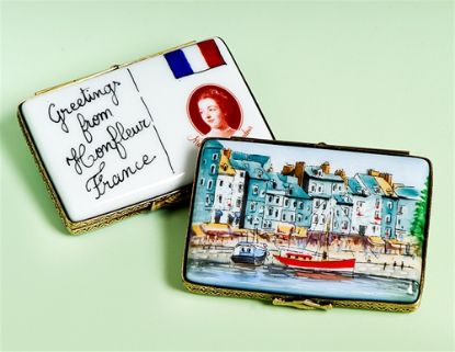 Picture of Limoges Honfleur Postcard Box