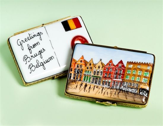 Picture of Limoges Bruges, Belgium Postcard Box
