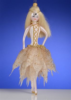 Picture of De Carlini Blonde in Gold Dress  Ornament