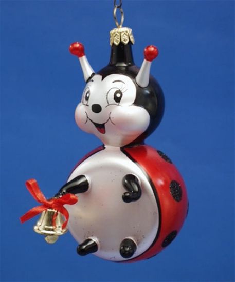 Picture of De Carlini Ladybug with Bell Ornament