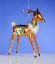Picture of De Carlini Reindeer in Green and Gold Ornament