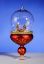 Picture of De Carlini Red Nativity Globe Sculpture on Glass Stand