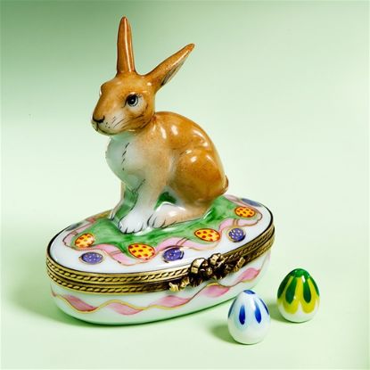 Picture of Limoges Easter Rabbit with Eggs Box