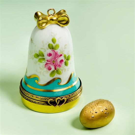 Picture of Limoges Easter Bell with Roses Box and a Golden Egg