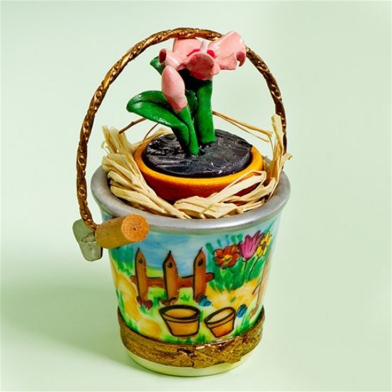Picture of Limoges Gardening Flowers in Bucket Box