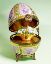 Picture of Limoges Faberge Style Pink Roses with a Basket of Flowers Box 