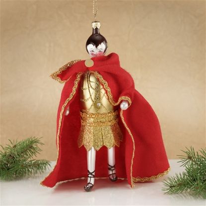 Picture of De Carlini Roman Emperor in Red Christmas Ornament 
