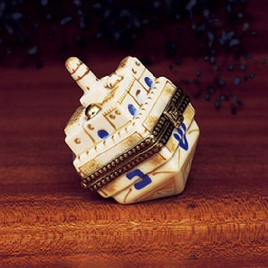 Picture of Limoges Dreidel with Buildings Box