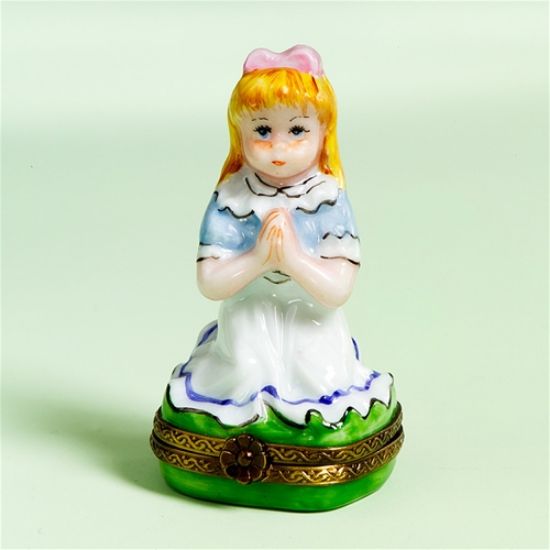 Picture of Limoges Little Girl Praying Box