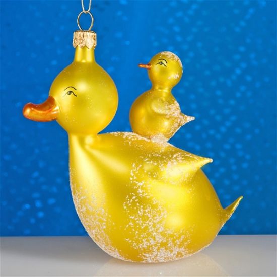 Picture of De Carlini Duck and Baby Christmas Ornament