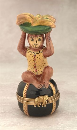 Picture of Limoges Monkey with Bananas Box