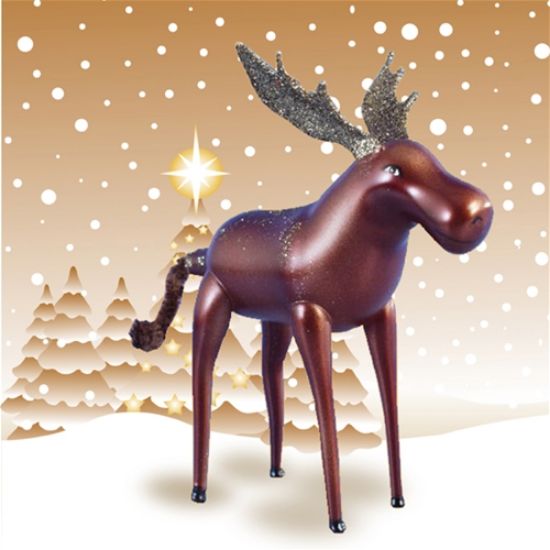 Picture of De Carlini Moose Christmas Ornament 