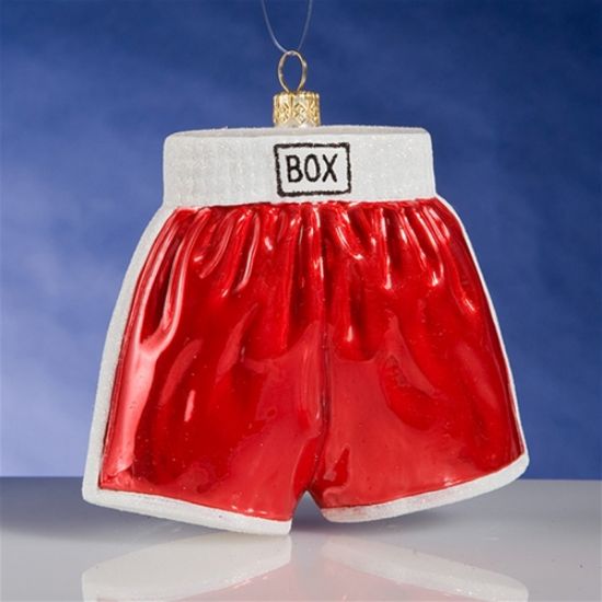 Picture of Boxing Shorts Polish Glass Christmas Ornaments 