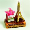 Picture of Limoges "Shop in Paris" Eiffel Tower on Suitcase Box