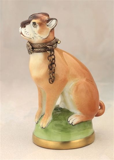 Picture of Limoges Dog with Chain Box