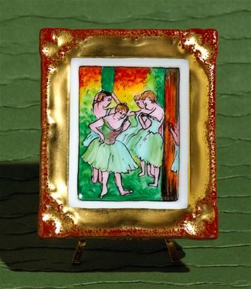 Picture of Limoges Ballerinas Painting on Easel Box