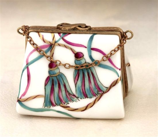 Picture of Limoges Purse with Tassels Box