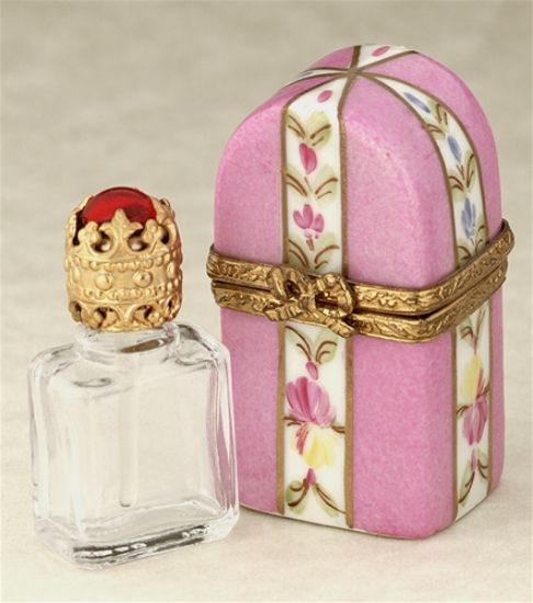 Picture of Limoges Pink Perfume Bottle Box 