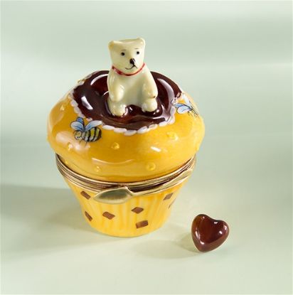 Picture of Limoges Teddy with Honey and Bee Cupcake Box