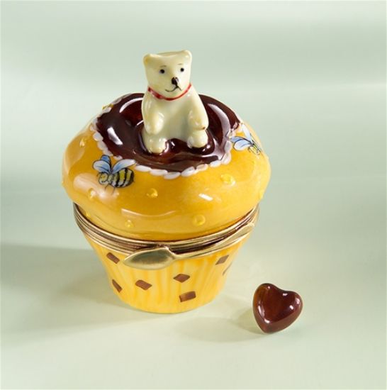 Picture of Limoges Teddy with Honey and Bee Cupcake Box