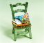 Picture of Limoges Green Chair with Flowers and Letter Box