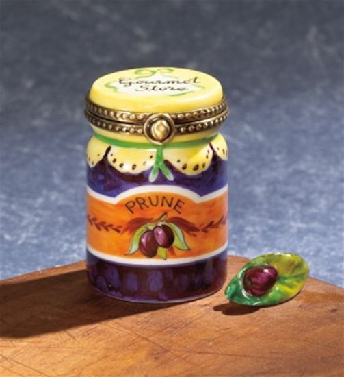 Picture of Limoges Prune Jam Jar Box with Loose Prune 