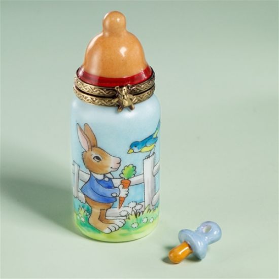 Picture of Limoges Peter Rabbit Baby Bottle Box with Pacifier