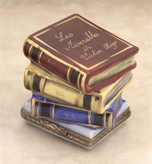 Picture of Limoges Les Miserables Stack of Books Box