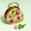 Picture of Limoges Romatic Roses Purse Box with Rose