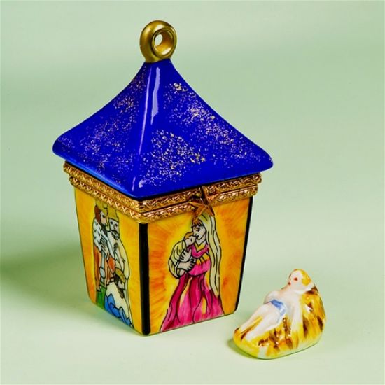 Picture of Limoges Nativity Lantern Box with Jesus