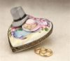 Picture of Limoges Wedding Heart with Hats Box