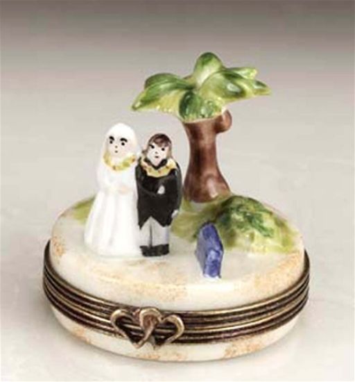 Picture of Limoges Wedding Couple in Hawaii Box