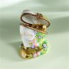 Picture of Limoges " Je T 'aime" Gold Heart on Heart with Stand Box 