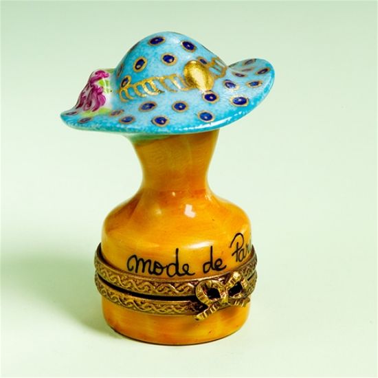 Picture of Limoges Blue Hat on Stand Box