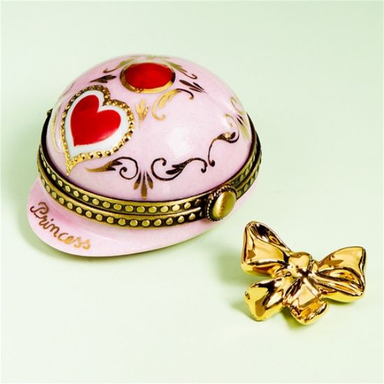 Picture of Limoges Princess Pink Hat Box with Bow