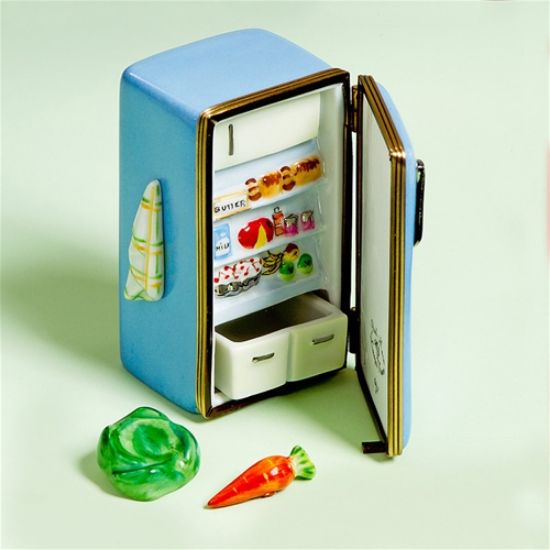 Picture of Limoges Blue Refrigerator Box with Vegetables